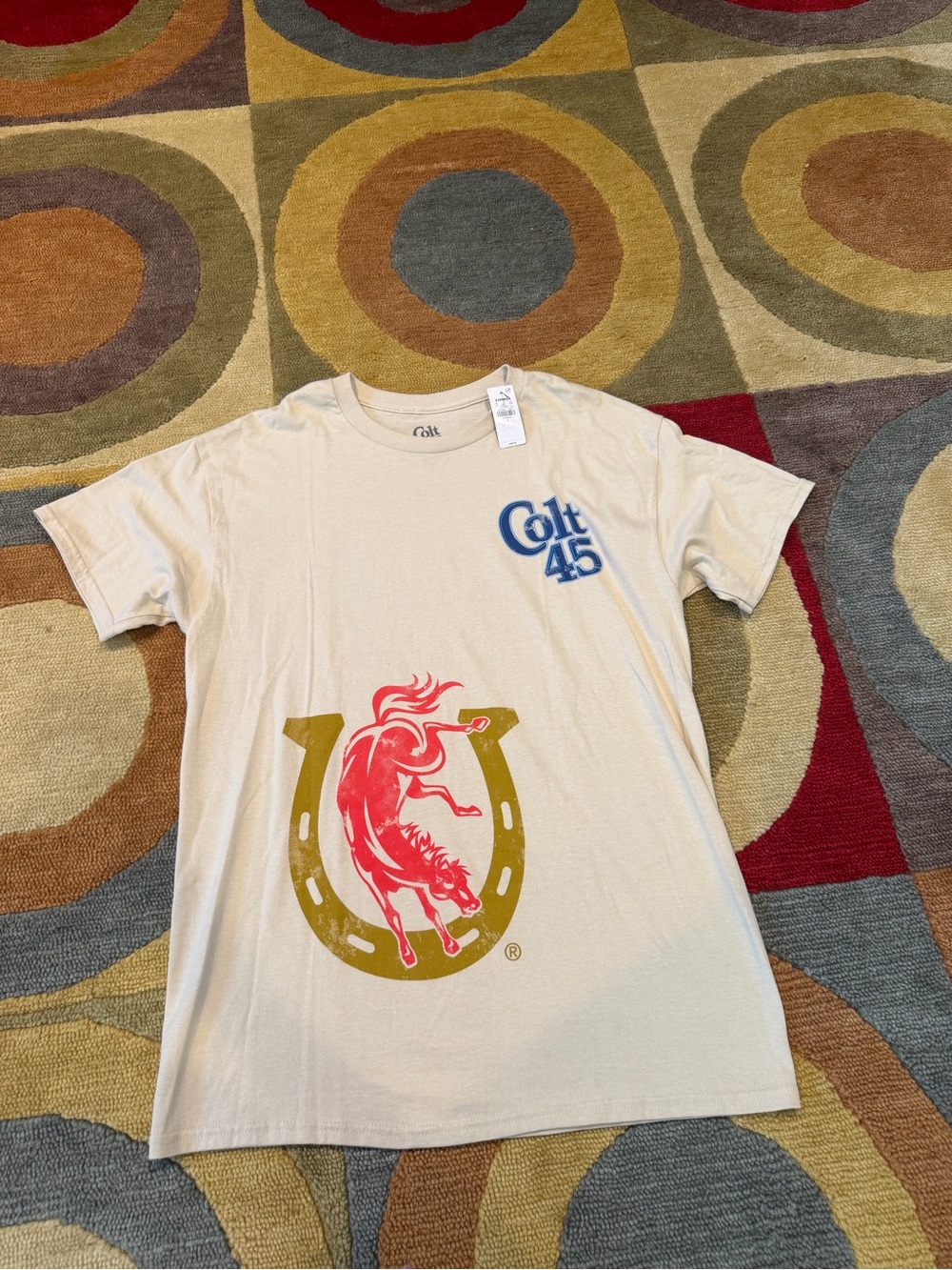 NWT Express Hybrid Apparel Colt 45 Beer Graphic Tee Shirt Men’s Size Large